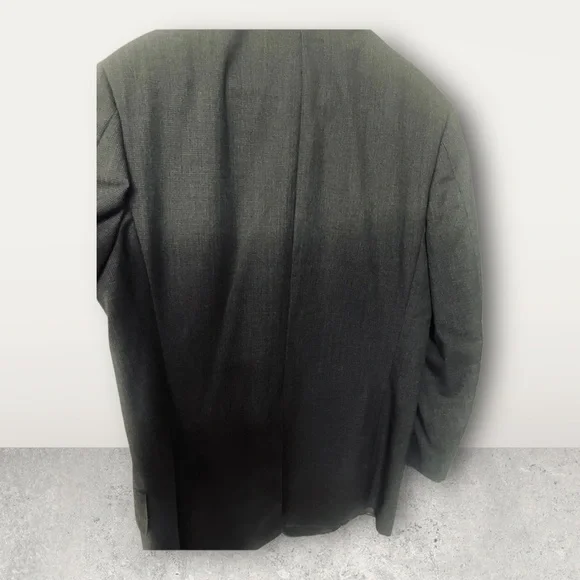 Brooks Brother 1818 Madison Mens 41 L Gray 100% Wool Blazer vintage - Picture 6 of 6
